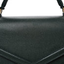Grain de Poudre Medium Classic Monogram Cassandra Top Handle Dark Green