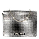 Nappa Crystal Starlight Mini Clutch Bag Black