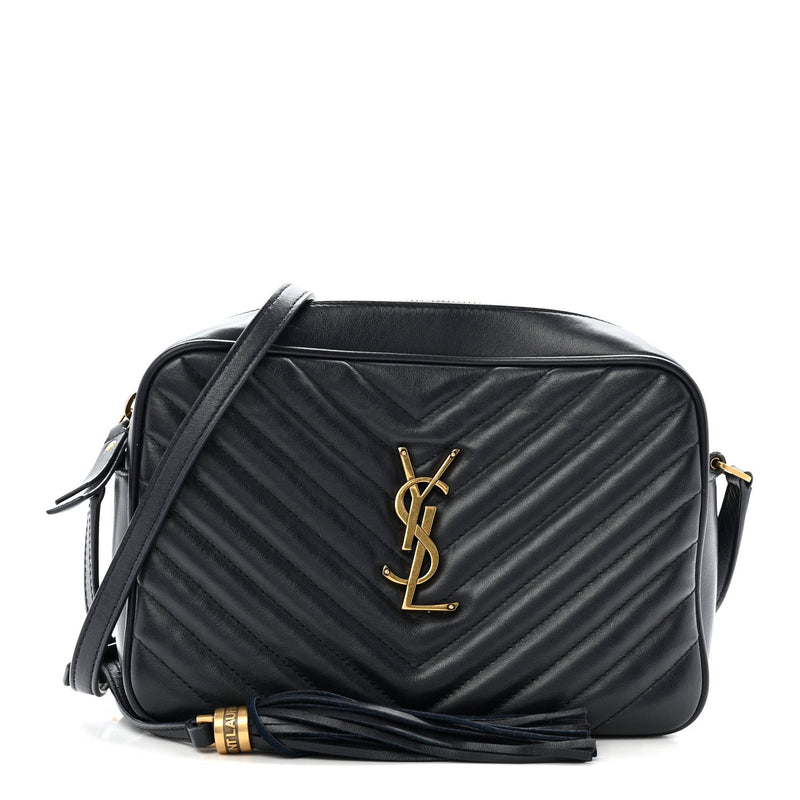 Calfskin Matelasse Monogram Lou Camera Bag Deep Marine