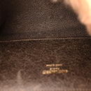 Shearling Calfskin Small Reversible Monogram Kate Satchel Ecru Dark Brown