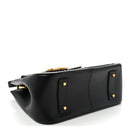 Vitello Western Studded Virtus Top Handle Shoulder Bag Black