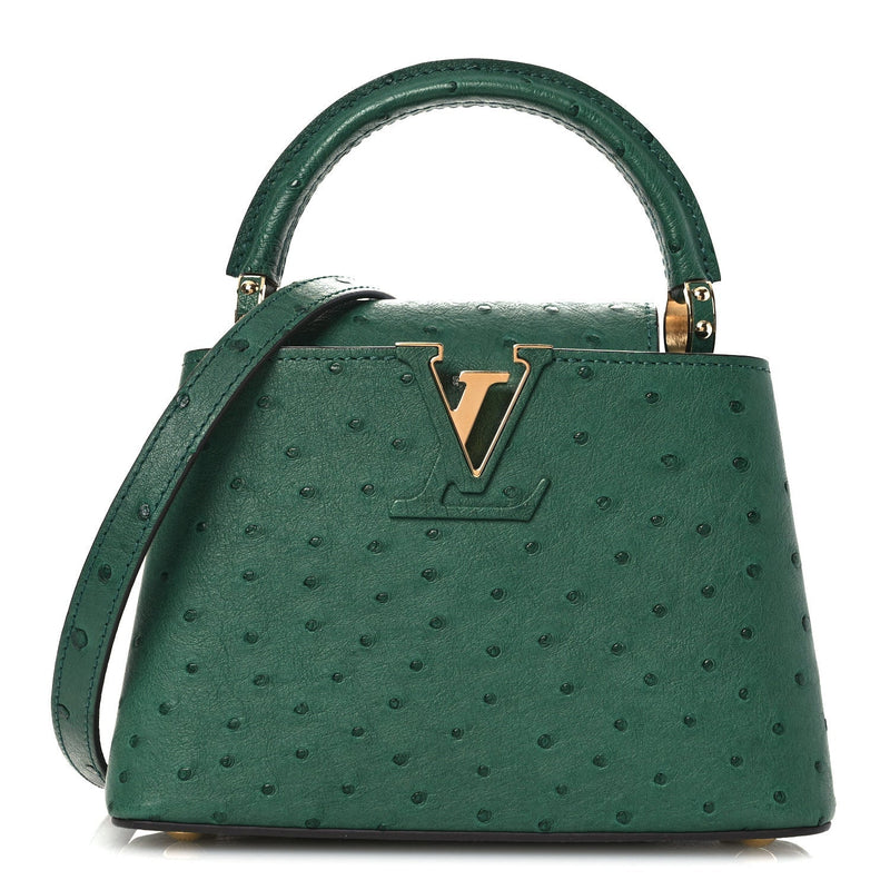 Ostrich Capucines Mini Mint