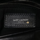 Lambskin Quilted Medium Loulou Puffer Monogram Chain Satchel Black