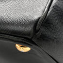 Saffiano Medium Galleria Double Zip Tote Black