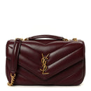 Lambskin Chevron Quilted Small LouLou Rouge Cabernet