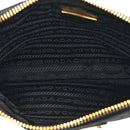Re-Nylon Tessuto Impuntu Quilted Re-Edition 1995 Chaine Pouch Black
