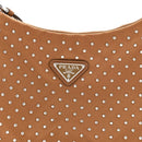 Tessuto Nylon Studded Mini Re-Edition Bag Brandy