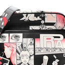 X JAMES JEAN Vitello DNA Flat Messenger Bag Black