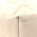 Lambskin Quilted Small Loulou Puffer Monogram Chain Satchel Blanc Vintage