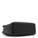 Calfskin Y Quilted Monogram Small Loulou Shopper Black