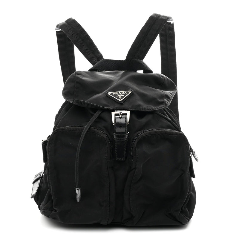 Nylon Vela Medium Backpack Black