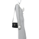 Calfskin Y Quilted Monogram Toy Loulou Crossbody Bag Black