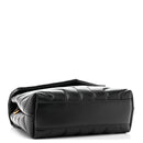 Calfskin Y Quilted Monogram Toy Loulou Crossbody Bag Black