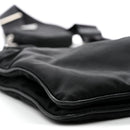 Re-Nylon Saffiano Re-Edition 2000 Double Zip Crossbody Bag Black