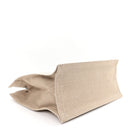Linen Calfskin Small Rive Gauche Tote Greggio Natural