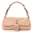 Vitello Daino Shoulder Bag Sabbia