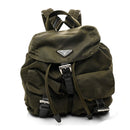 Tessuto Nylon Vela Small Backpack Dark Green
