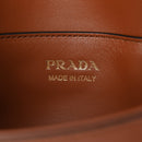 Soft Calfskin Traingle Arque Flap Shoulder Bag Cognac