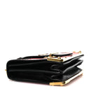 City Calfskin Ostrich Cahier Bag Fuoco Black