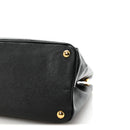 Saffiano Medium Galleria Double Zip Tote Black