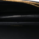 Calfskin Crocodile Embossed Kate Monogram Tassel Chain Wallet Black