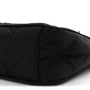 Nylon Tessuto Impuntu Quilted Crossbody Bag Black