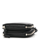 Nappa Soft Padded Mini Triangle Crossbody Pouch Black