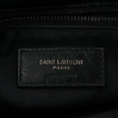 Crinkled Calfskin Matelasse Monogram Medium Niki Chain Satchel Black