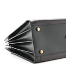 Calfskin Bi-Color Small Sac De Jour Burgundy Black