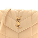 Lambskin Quilted Toy Loulou Puffer Monogram Chain Satchel Jaune Pale