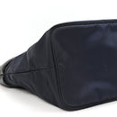 Nappa Nylon Soft Padded Shopping Tote Black Blue