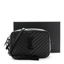 Calfskin Matelasse Monogram Monochrome Lou Camera Bag Black