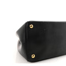 Saffiano Lux Medium Galleria Double Zip Tote Black