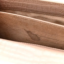 Calfskin Crocodile Embossed Medium Monogram Sunset Rose Antic