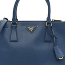 Saffiano Small Galleria Double Zip Tote Cobalto