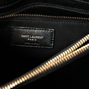 Calfskin Y Quilted Monogram Medium Loulou Chain Satchel Black