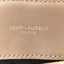 Suede Y Quilted Monogram Medium Loulou Chain Satchel Taupe