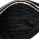 Re-Nylon Saffiano Re-Edition 2000 Double Zip Crossbody Bag Black