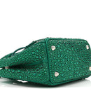 Satin Crystal Mini Galleria Double Zip Tote Mango
