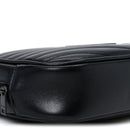 Calfskin Matelasse Monochrome Monogram Mini Lou Camera Bag Black