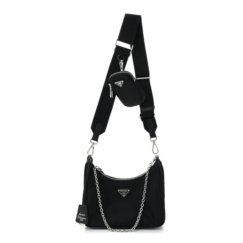 Nylon Re-Edition 2005 Shoulder Bag Black