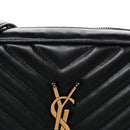 Calfskin Matelasse Monogram Lou Camera Bag Black