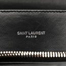 Calfskin Y Quilted Monogram Medium Loulou Chain Satchel Black
