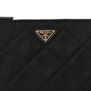 Re-Nylon Tessuto Impuntu Quilted Re-Edition 1995 Chaine Pouch Black