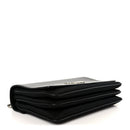 Saffiano Tessuto Nylon Chain Shoulder Bag Black