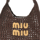 Raffia Crochet Woven Hobo Cacao Naturale