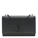 Grain De Poudre Medium Classic Monogram Monochrome Kate Satchel Black