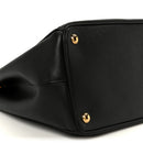 Saffiano Lux Large Galleria Double Zip Tote Black