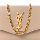 Grain De Poudre Monogram Uptown Chain Wallet Dark Beige