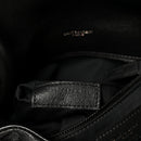 Lambskin Quilted Monogram Monochrome Medium Loulou Puffer Chain Satchel Black